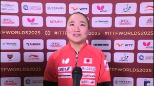 【卓球】笑顔と涙の伊藤美誠「中国選手に勝ってのメダル…自然と涙が」｜世界卓球2025
