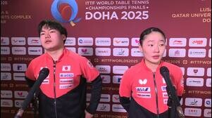 【卓球】松島輝空/張本美和 五輪金ペアに善戦もベスト8敗退「自分たちが発揮できる実力は出せた」｜世界卓球2025 混合ダブルス準々決勝