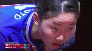 【卓球】張本美和 古豪シンガポールのエースにストレート勝ち！次は元女王とのメダル決定戦｜世界卓球2025