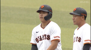 6/11【二軍 巨人vs日本ハム】3回裏 石塚の勝ち越しタイムリーヒット！
