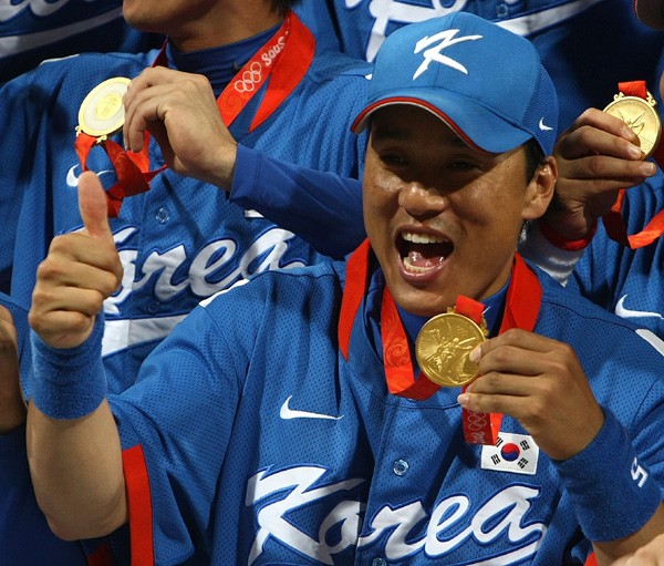 韓国の主砲・李承ヨプ。1次リーグは不振だったが、準決勝、決勝では本塁打を放った