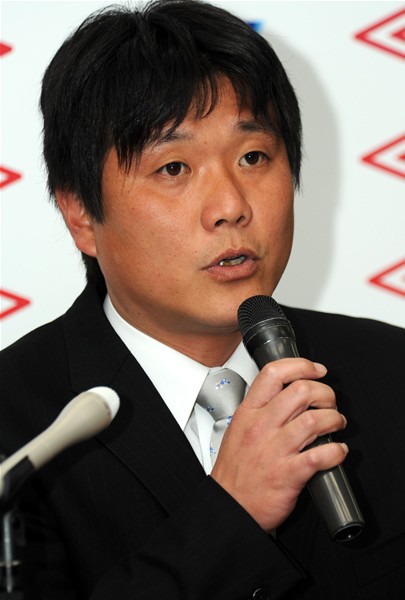 連覇を目指すと語ったSAGAWA SHIGA FCの中口監督