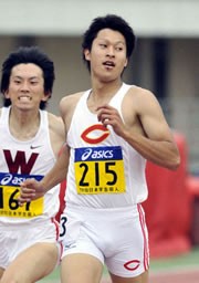 6月の日本学生個人選手権では、男子200メートルで大会新記録をマーク。世界ジュニアへ向け、着実にコンディションを上げていた