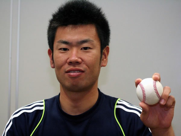 阪神のドラフト1位指名を受けた榎田。冷静なマウンドさばきが魅力だ