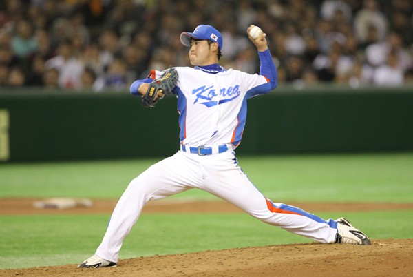 前回大会の2次ラウンドで日本戦に先発したチャン・ウォンサム。今大会はエース格の活躍が期待される