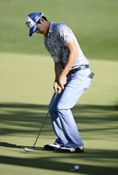 2日目、上がり3ホールで入れごろのパットを外すなど「予選通過」のプレッシャーに苦しんだ石川遼