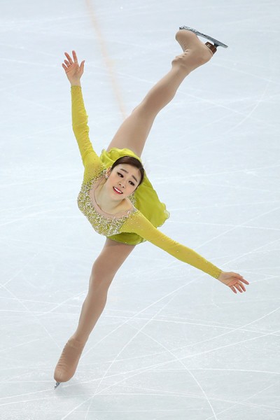 安定の演技で首位に立ったキム・ヨナ