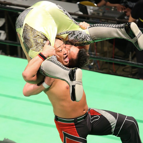 ヨネは中嶋に快勝し、永田の持つGHCヘビー級タイトルマッチへ弾みをつけた