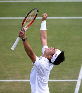 錦織のガッツポーズが物語る重圧の大きさ ウィンブルドンテニス スポーツナビ 錦織のガッツポーズが物語る重圧の大きさ ウィンブルドンテニス スポーツナビ