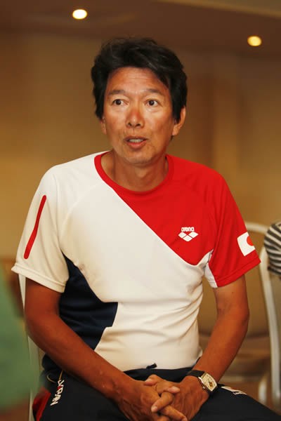 入江を長年指導している道浦コーチ。ロンドン五輪後は、2人の関係にも変化が見られた