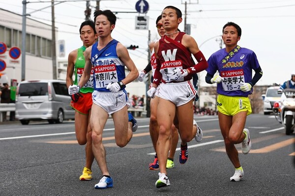 早稲田大は高田康暉(右から2人目)の調子次第では、優勝争いに食い込んできそうだ