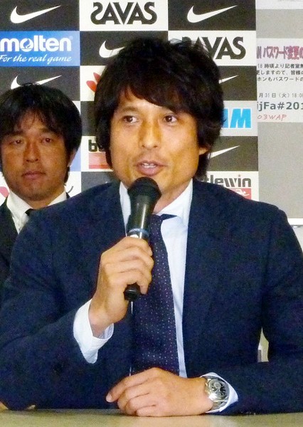 高円宮杯U−18プレミアリーグの記者会見に出席した宮本。選手たちに「大人のサッカー選手に早くなろう」と伝えているという