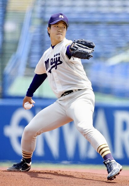 明大では1997年の川上憲伸(元中日)以来の投手で主将を務める柳。今春は6勝を挙げてチームを優勝に導いた。全日本大学選手権では34年ぶりの日本一を狙う