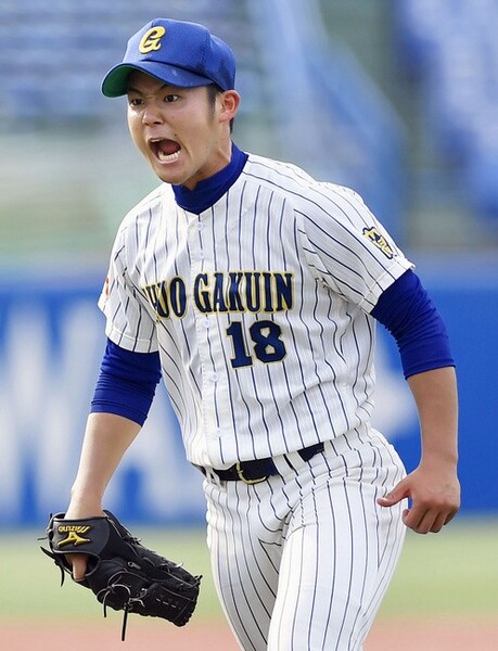 リーグ戦で4勝を挙げた田辺。全日本大学選手権では準決勝で初登板となったが7回1失点と仕事を果たした