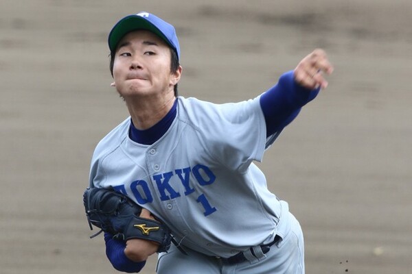 7月の日米大学野球の日本代表候補に選出された東大・宮台。1983年の大越健介投手以来となる東大では史上2人目となる日本代表を狙う