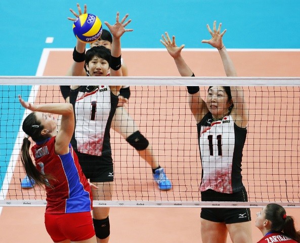 ロシアにストレート負けした日本。この試合ではブロックが効果を発していた