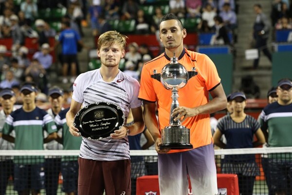 ともにATP500での初優勝がかかっていたが、最後はキリオスが競り勝った