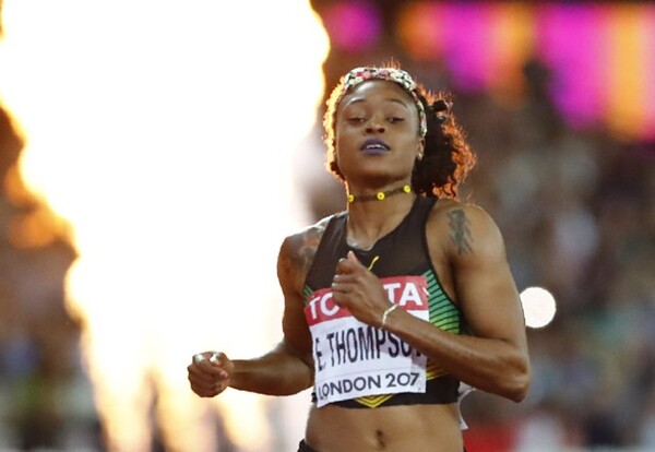 リオ五輪女子100金のトンプソンは、メダルに届かなかった