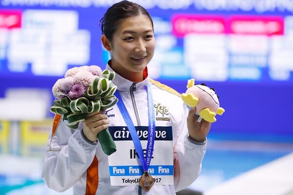 今季前半、タイムの伸び悩みに苦しんだ池江。W杯東京大会では2つの日本記録を更新した