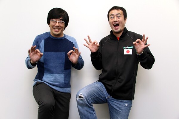 お笑い芸人の東京03豊本明長さん(左)と新日本プロレスの田口隆祐選手がスペシャル対談!