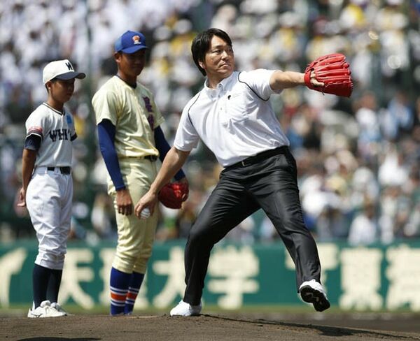 松井秀喜氏は始球式に力むも 星稜の後輩たちは完勝をプレゼント スポーツナビ