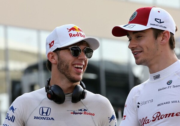 2019年はレッドブルとフェラーリにそれぞれ昇格するピエール・ガスリー、シャルル・ルクレール(右)