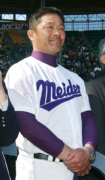 登山が趣味の愛工大名電・倉野監督。その経験から勝利直前の厳しさを選手に訴えている(写真は2005年のもの)