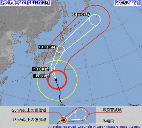 台風19号の予想進路と連休中の波はどうなる Tsn週間波予想 10月11日 スポーツナビ