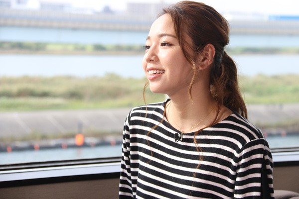 ボートレーサーになるきっかけについて「小さい時から見ていて一番身近にあった仕事だった」と語った大山選手