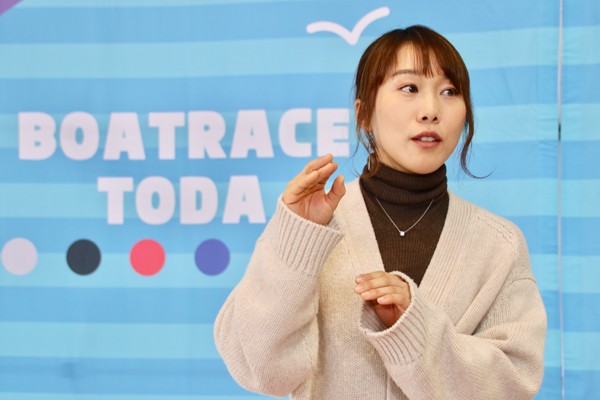 操作の難しさと同時に、ボートの魅力を語ってくれた今井選手