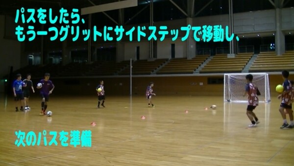 サッカー練習メニュー サッカーが上手くなるフットサル 2グリット コントロールパス 2 スポーツナビdo サッカー練習メニュー サッカーが上手くなるフットサル 2グリット コントロールパス 2 スポーツナビdo