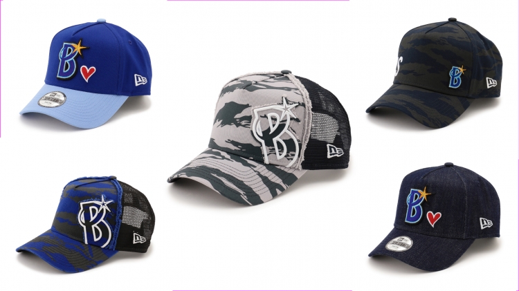 ベイスターズ New Era コラボ トラッカーキャップ 波デザイン