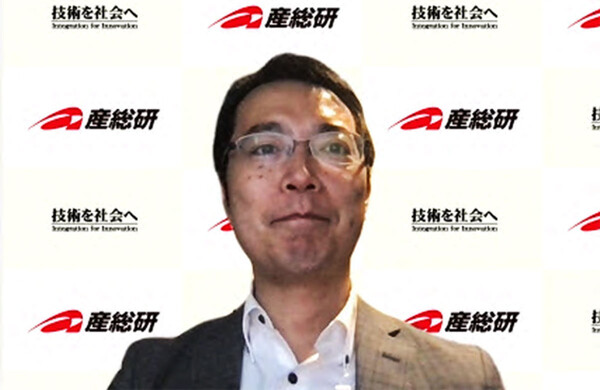 産総研の保高徹生氏。自身もプレーヤー経験があり「サッカー界にお役立ちしたいと思っていた」と語る