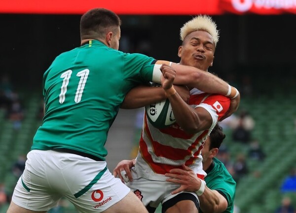 日本代表FB松島幸太朗はアイルランド代表に厳しくマークされた