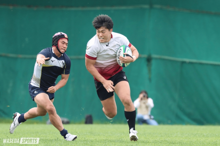 早大ラグビー部 新人早明戦16年ぶり勝利 53-35、CTB野中も躍動2トライ