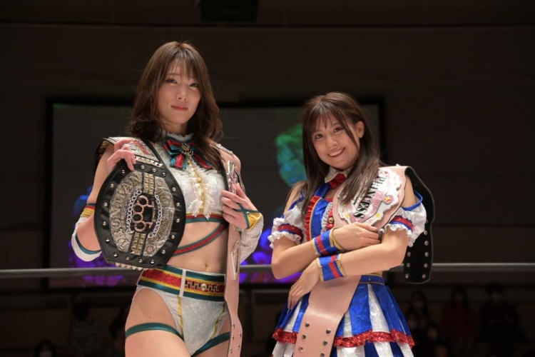 【東京女子プロレス】“令和のAA砲”赤井沙希＆荒井優希がプリンセスタッグ王座V３も最大の試練が到来！ インペイラー＆ハウイツァの怪女コンビが挑戦表明！  - スポーツナビ