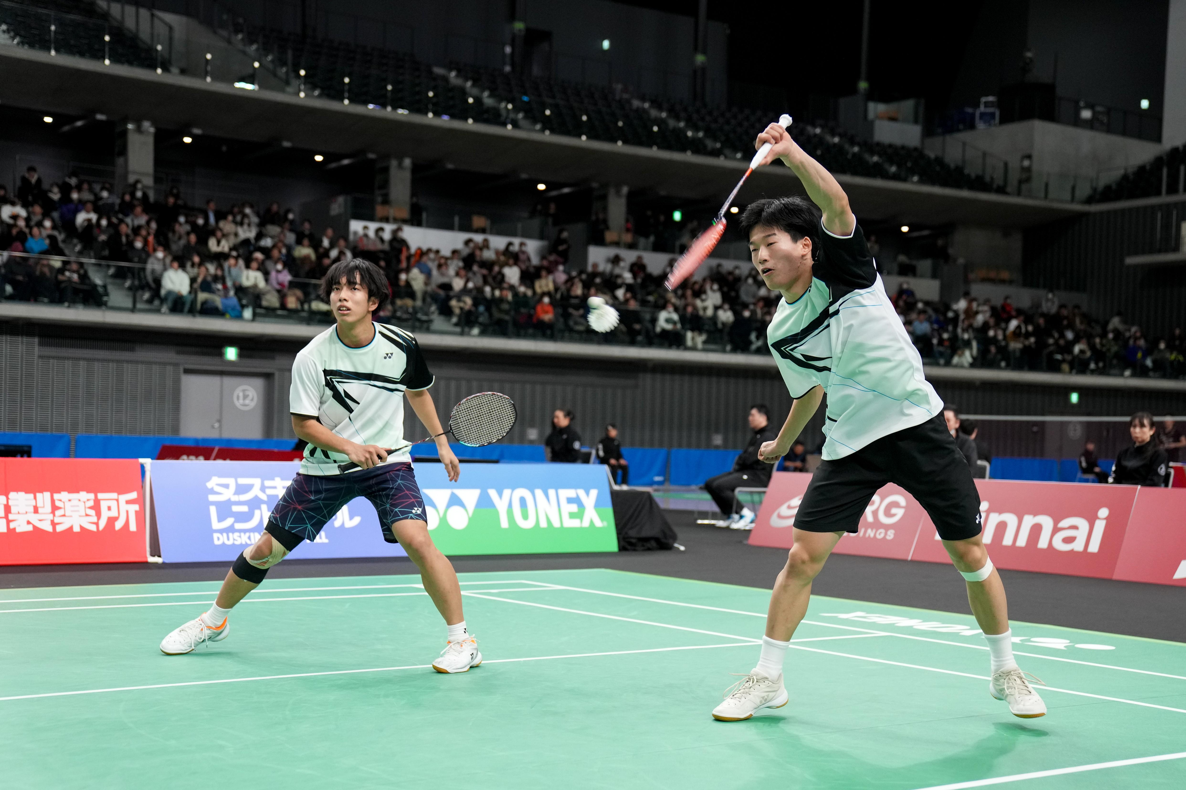 バドミントン/全日本総合】大会2日目 本戦1回戦 男子ダブルス