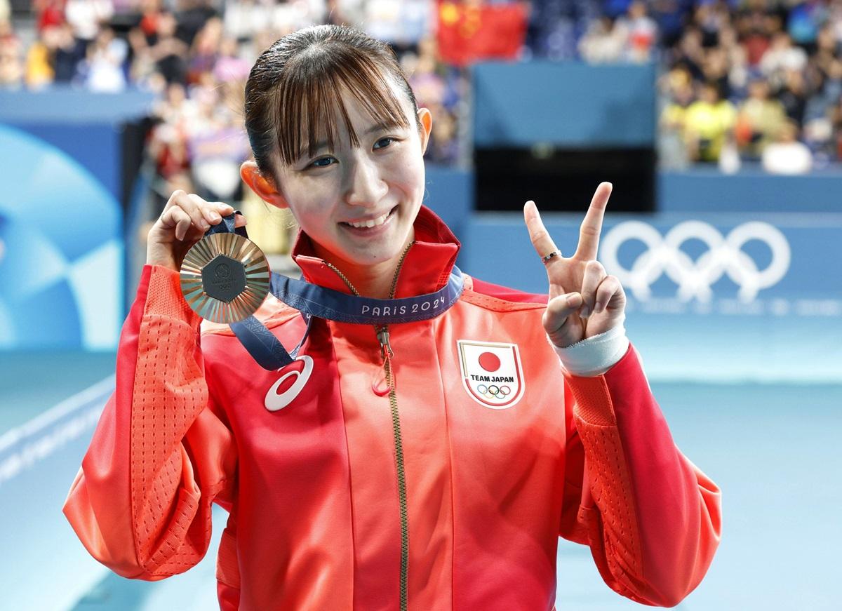 早田ひな、卓球女子シングルスで悲願のメダル獲得 倉嶋洋介が