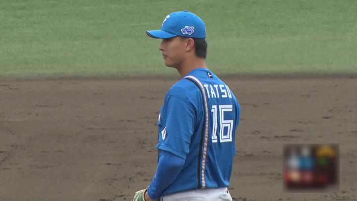 北海道日本ハムファイターズ 16 達孝太 両面等身大タペストリー jambalaya_23hnf-06