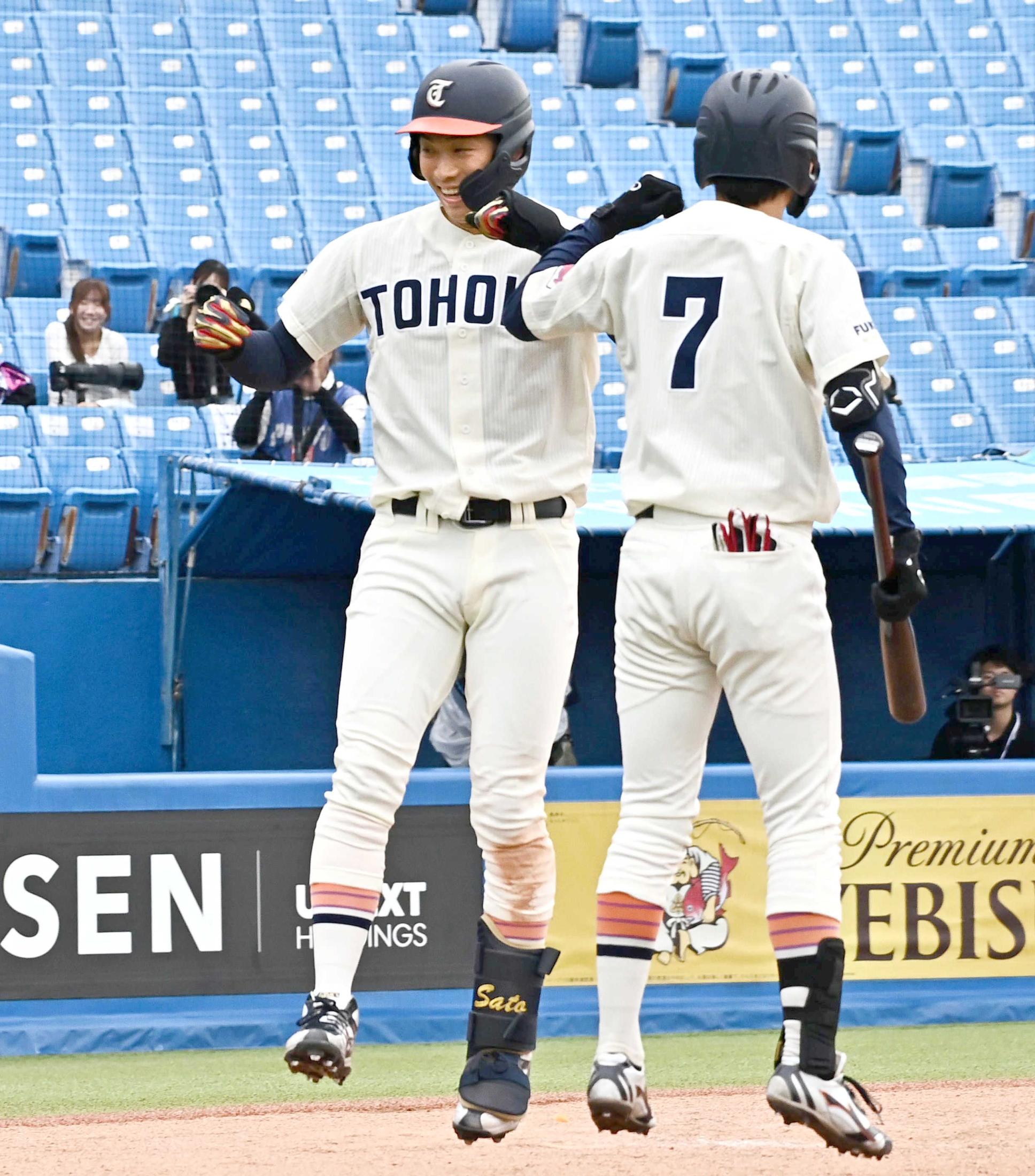 東北福祉大・佐藤悠太　今年公式戦初本塁打「自分でもびっくり」ＮＰＢ１２球団＆メジャースカウトの前で弾丸ライナー突き刺した