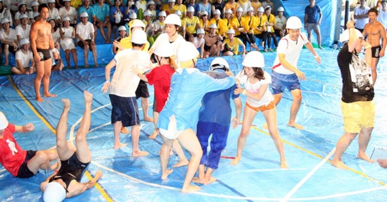  ＪC　女子小学生　ローション祭 噂のローション大運動会に参戦 ヌルヌルでとことん馬鹿になれ ...