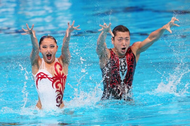 男女混合デュエットでシンクロ界に新風 かつての名選手も復帰、新たな ...