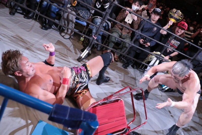 新日本プロレス】オカダがみのるのヒザ攻めを耐えIWGP王座死守 謎の