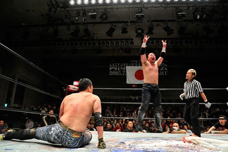 大日本プロレス】宮本が沼澤との針地獄デスマッチ制しV5＝伊東