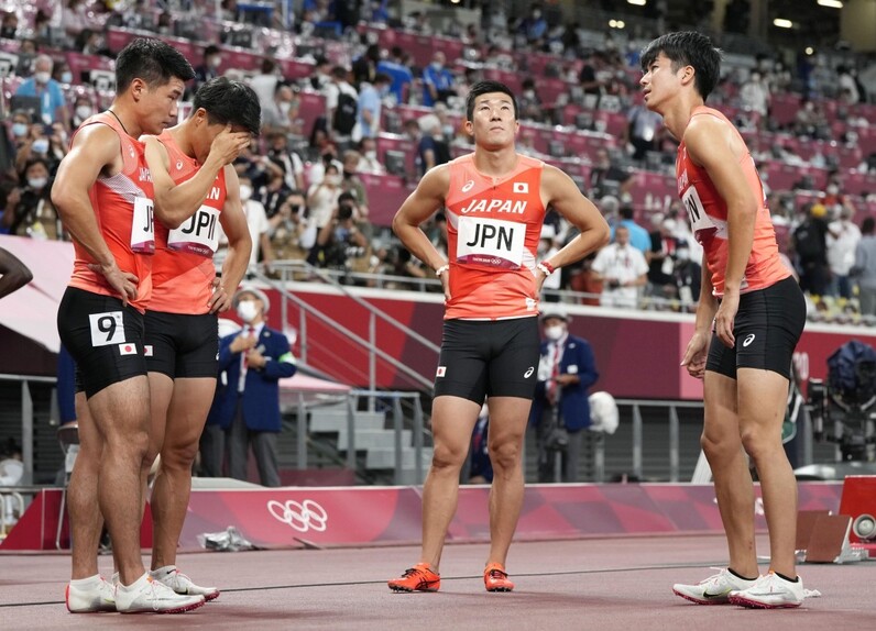 陸上　バトン　世界陸上大阪モデル 男子400メートルリレー 日本は「銅」37秒43アジア新で 世界陸上