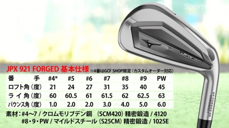ミズノJPX921フォージド アイアン　modus3 105Sシャフト JPX 921 FORGED アイアン(N.S.PRO MODUS3 TOUR105 スチール