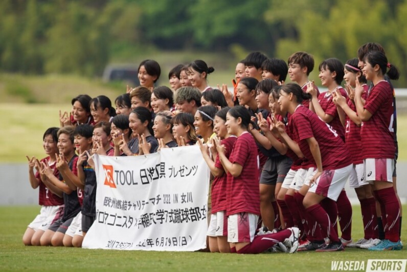 早大ア式女子 ３ 11被災地 女川でチャリティーマッチ 欧州組に大勝 スポーツナビ