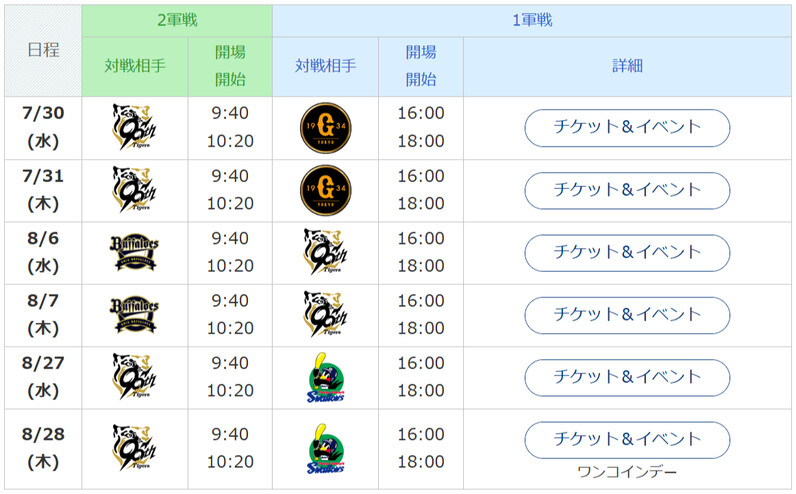 中日ドラゴンズ】「1DAYパックチケット」発売のお知らせ