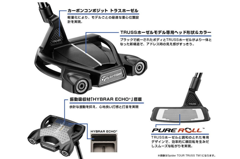 日本限定モデル】トラスホーゼルを搭載！テーラーメイド「スパイダー ツアー トラス」シリーズ新登場 - スポーツナビ