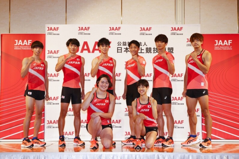 東京オリンピック 内定選手が誇りある日本代表ユニフォームをまとって登場 日本代表選手会見コメント スポーツナビ